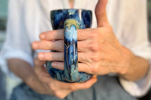 Load image into Gallery viewer, 12-E Blue 'FLOW' EXPERIMENT Mug, 17 oz.