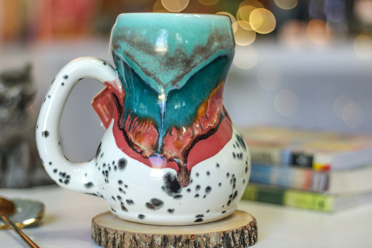 06-B Sonora Notched Acorn Gourd Mug, 24 oz.