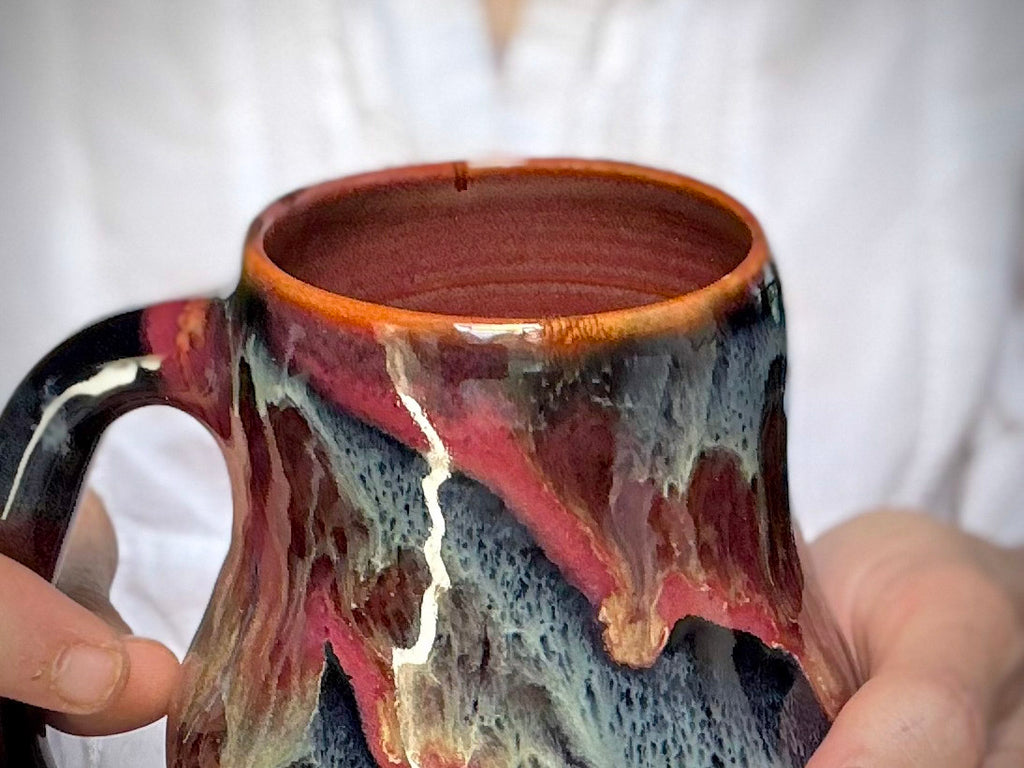 06-D Magenta Grotto Mid Mod Mug, 20 oz.