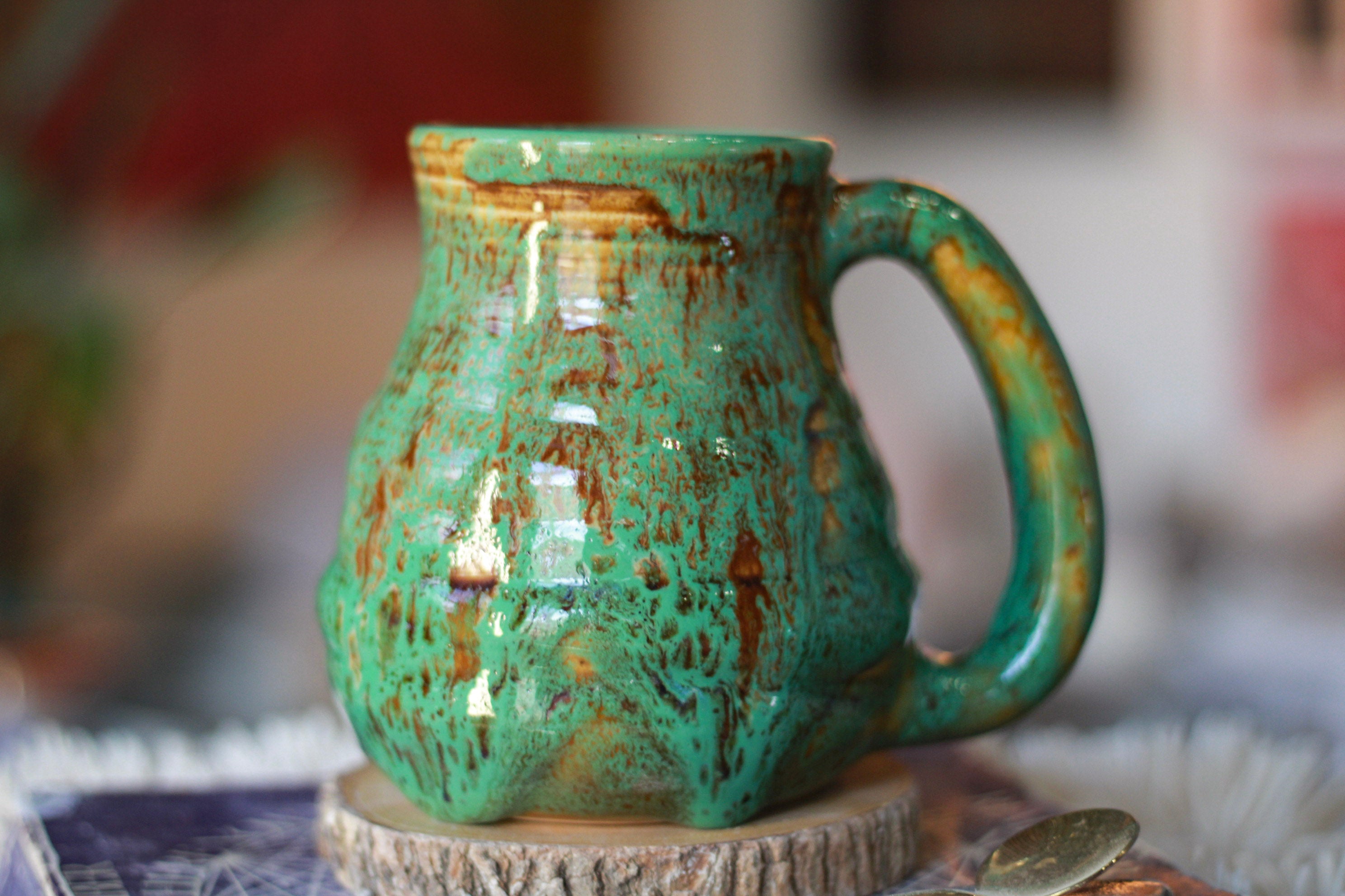 07-F Surprise EXPERIMENT Barely Flared Textured Mug, 21 oz.