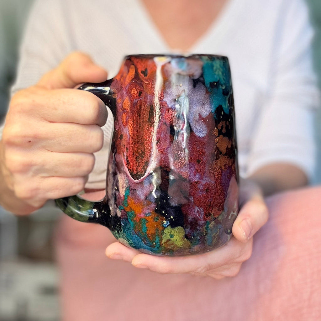 06-A Rainbow Stellar Mug, TOP SHELF - 25 oz.