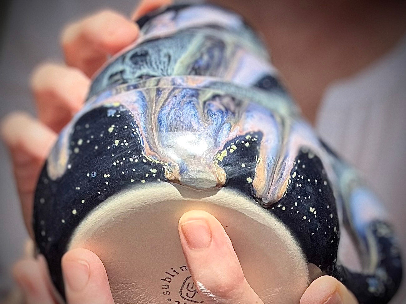 06-C Cosmic Amethyst Grotto Cuddle Mug - MINOR MISFIT, 22-23 oz - 10% off (This listing is for one mug)
