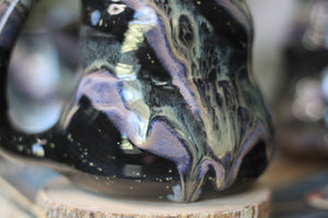 04-E Cosmic Amethyst Grotto Barely Flared Textured Mug, 18 oz. (This listing is for one mug)