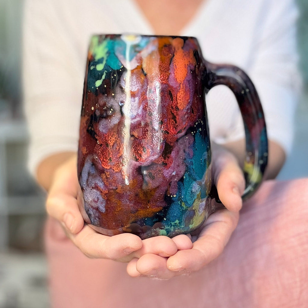 06-A Rainbow Stellar Mug, TOP SHELF - 25 oz.