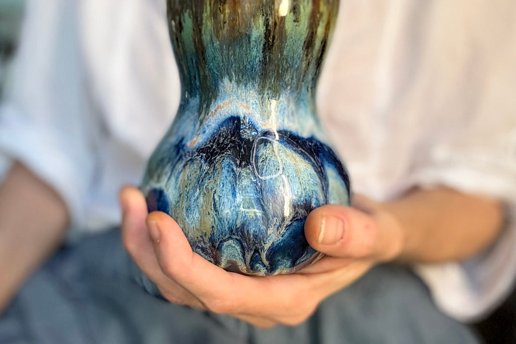 12-E Blue 'FLOW' EXPERIMENT Mug, 17 oz.