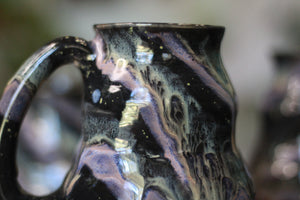 04-E Cosmic Amethyst Grotto Barely Flared Textured Mug, 18 oz. (This listing is for one mug)