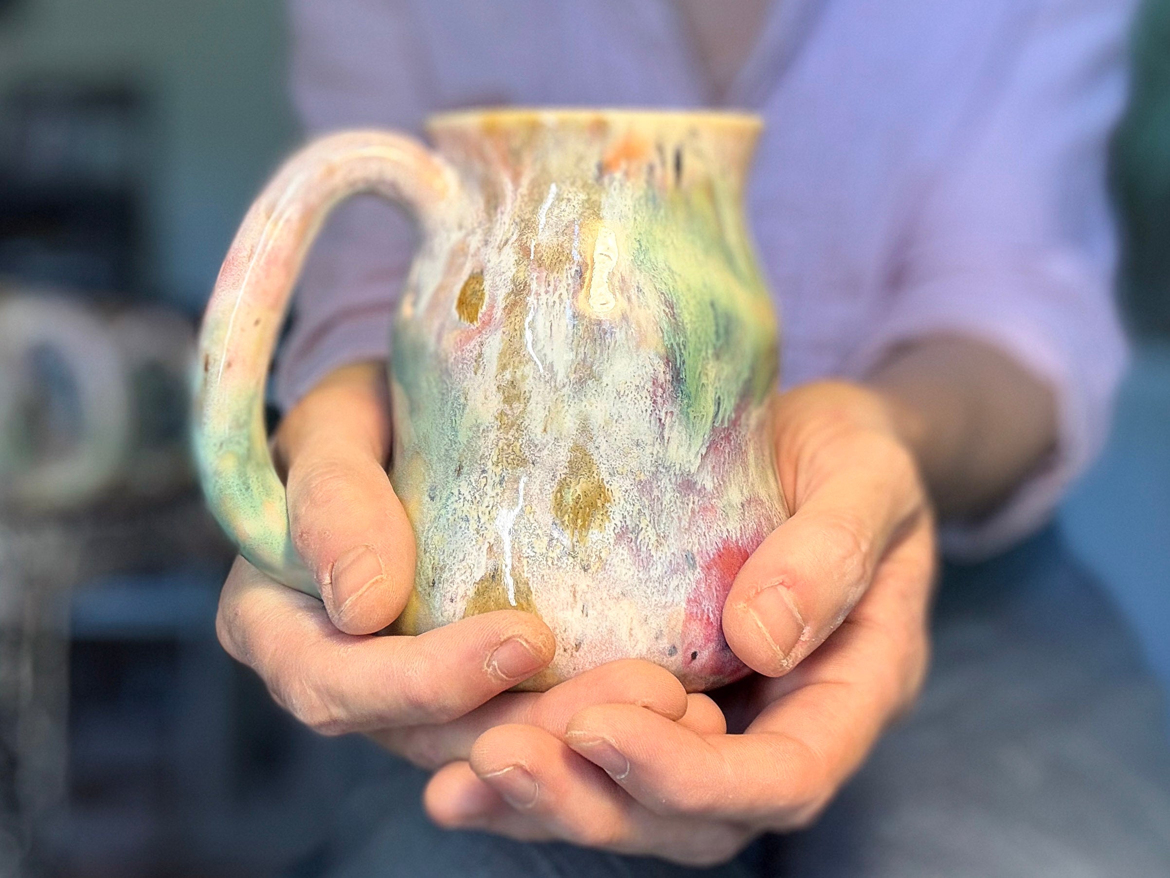 07-F IO Moon Curvy Flared Mug, 15 oz. (This listing is for one mug)