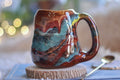 06-D Earthy Rainbow Grotto Textured Divot Mug, 16 oz.
