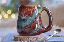 Load image into Gallery viewer, 06-D Earthy Rainbow Grotto Textured Divot Mug, 16 oz.