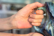 Load image into Gallery viewer, 12-E Blue 'FLOW' EXPERIMENT Mug, 17 oz.