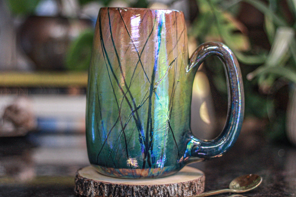 07-A Labradorite PROTOTYPE Mug - MINOR MISFIT, 24 oz. - 15% off