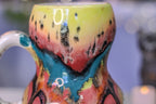06-B Desert Rainbow Notched Acorn Gourd Mug - TOP SHELF, 25 oz.