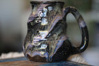 04-E Cosmic Amethyst Grotto Barely Flared Textured Mug, 18 oz. (This listing is for one mug)