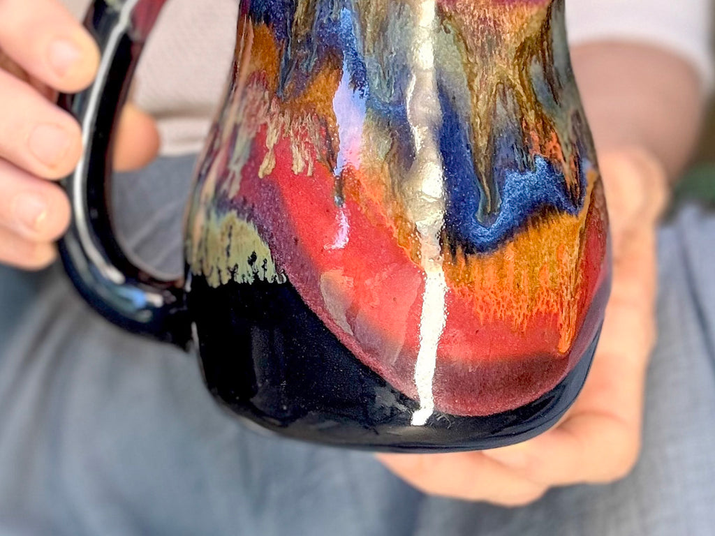 07-D Rainbow Strata Mid Mod Mug, 23 oz.