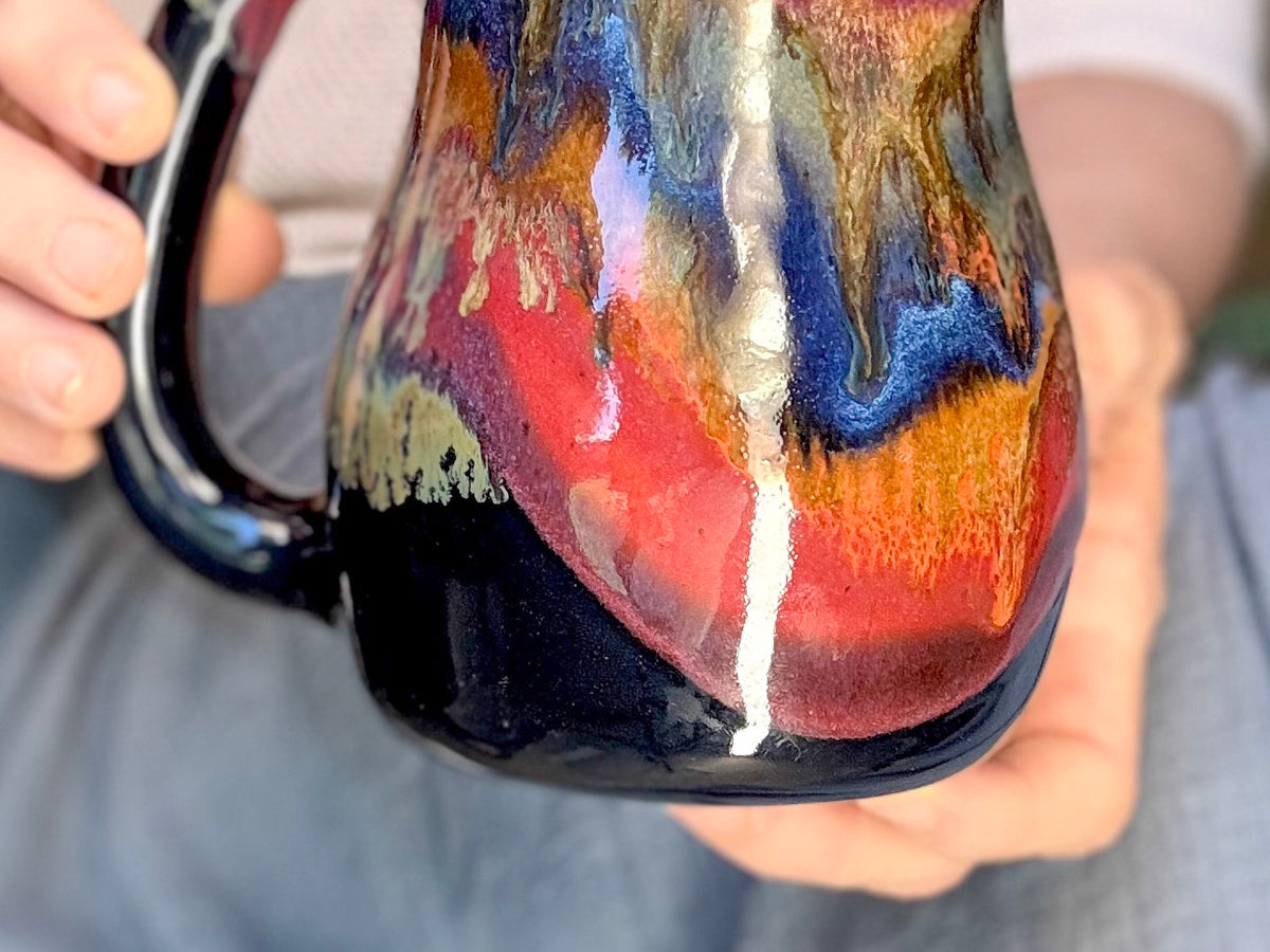 07-D Rainbow Strata Mid Mod Mug, 23 oz.