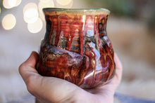 Load image into Gallery viewer, 06-D Amber &#39;FLOW&#39; Textured Divot &#39;Sipping&#39; Cup, 13 oz.