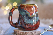 Load image into Gallery viewer, 06-D Earthy Rainbow Grotto Textured Divot Mug, 16 oz.