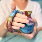 06-C Wispy Rainbow Flared Mug, 18 oz.