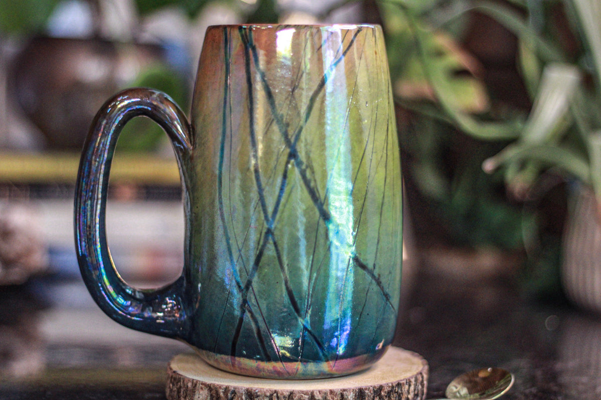 07-A Labradorite PROTOTYPE Mug - MINOR MISFIT, 24 oz. - 15% off