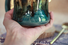 Load image into Gallery viewer, 05-D Molten Cheetah Notched Textured Divot Mug, 16 oz.
