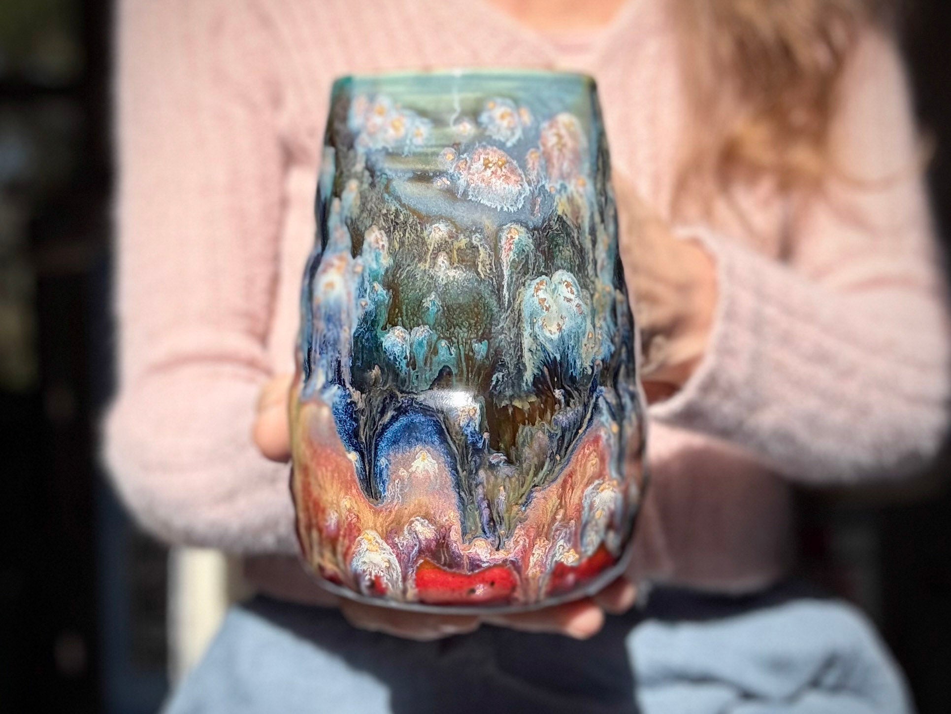 07-D Whimsy PROTOTYPE Textured Mug, 24 oz.