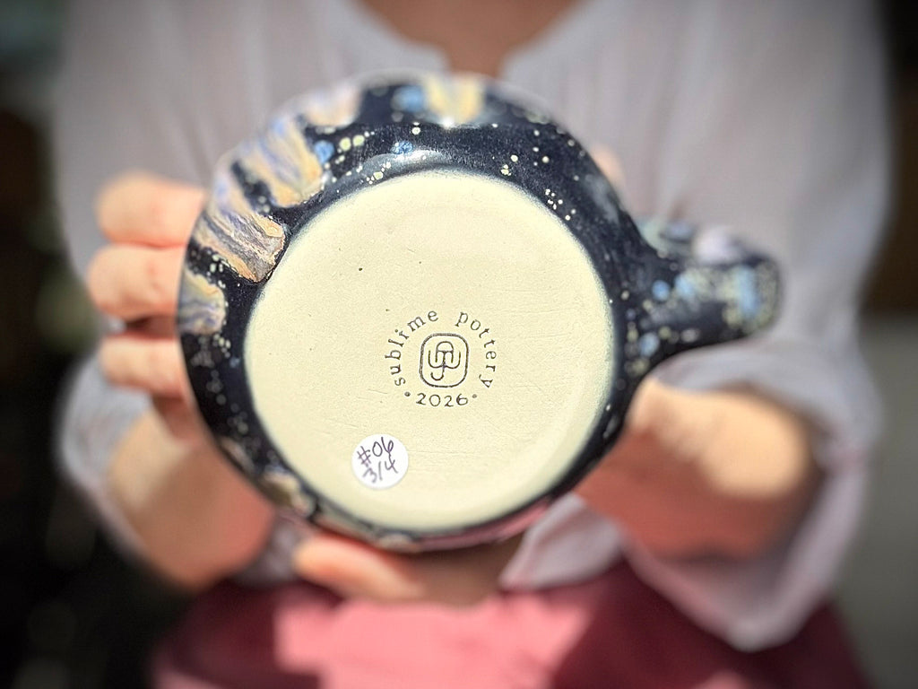 06-C Cosmic Amethyst Grotto Cuddle Mug - MINOR MISFIT, 22-23 oz - 10% off (This listing is for one mug)