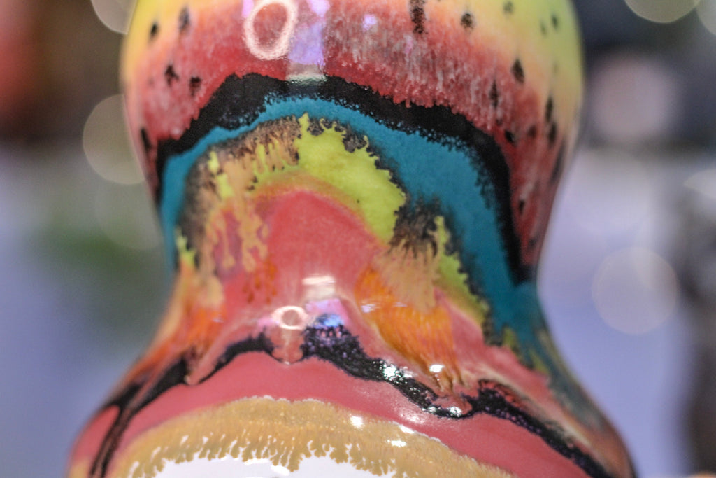 06-B Desert Rainbow Notched Acorn Gourd Mug - TOP SHELF, 25 oz.