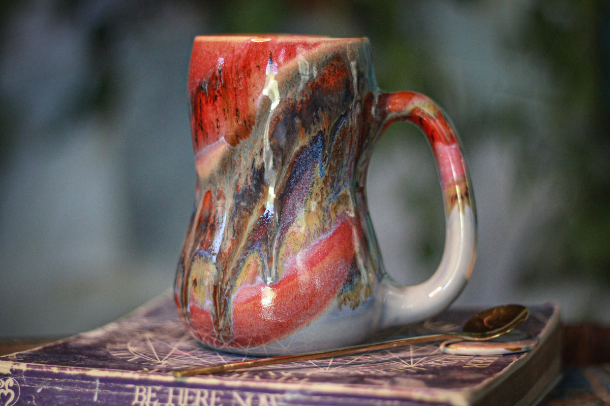 07-D Purple 'FLOW' Gourd Mug, 20 oz.