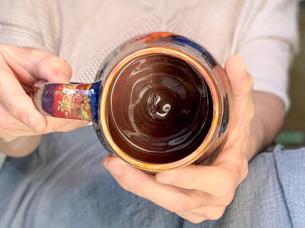 07-D Rainbow Strata Mid Mod Mug, 23 oz.