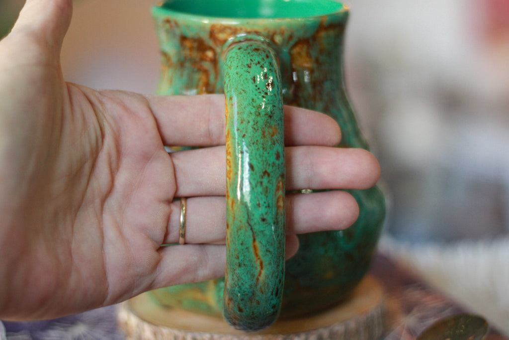 07-F Surprise EXPERIMENT Barely Flared Textured Mug, 21 oz.