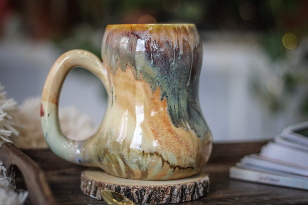 07-C Soft Earth Series Gourd Mug, 23 oz.