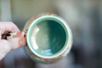 05-B EXPERIMENT Barely Flared Textured Divot Mug, 22 oz.