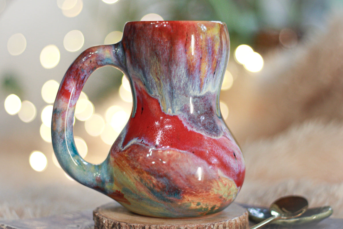 06-C Rainbow 'FLOW' Mug - TOP SHELF MISFIT, 17 oz.
