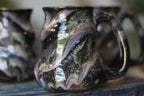 04-E Cosmic Amethyst Grotto Barely Flared Textured Mug, 18 oz. (This listing is for one mug)