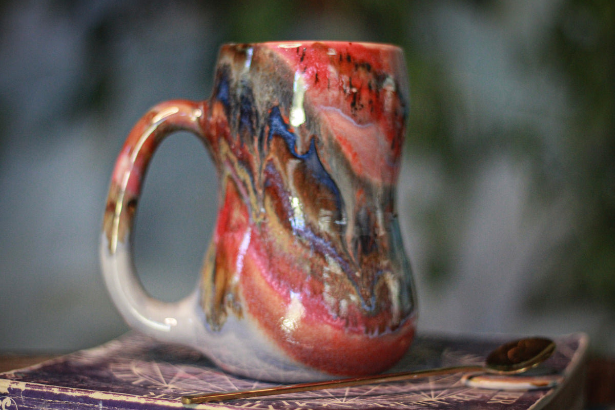07-D Purple 'FLOW' Gourd Mug, 20 oz.