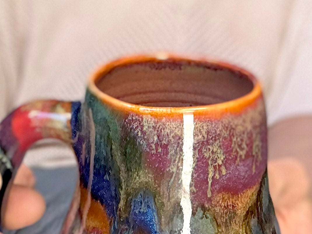07-D Rainbow Strata Mid Mod Mug, 23 oz.