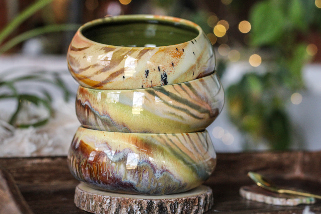 28-D Soft Earth Series WABI-SABI Bowl, 8 oz. (This listing is for one bowl)