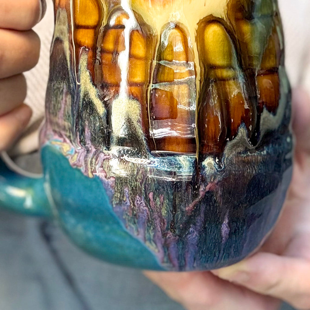 01-A New Earth Swirly Mug, TOP SHELF - 26 oz.