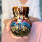 01-B Molten Cheetah Gourd Mug, TOP SHELF - 24 oz.