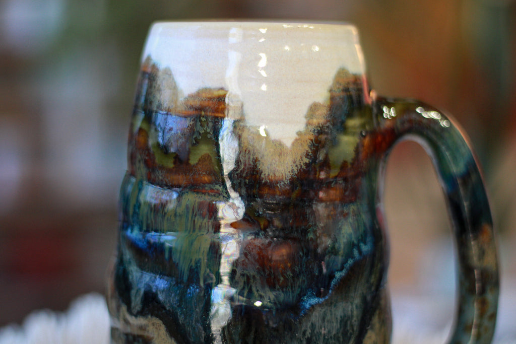 01-A Green Mountain Magic Textured Mug - TOP SHELF, 24 oz.
