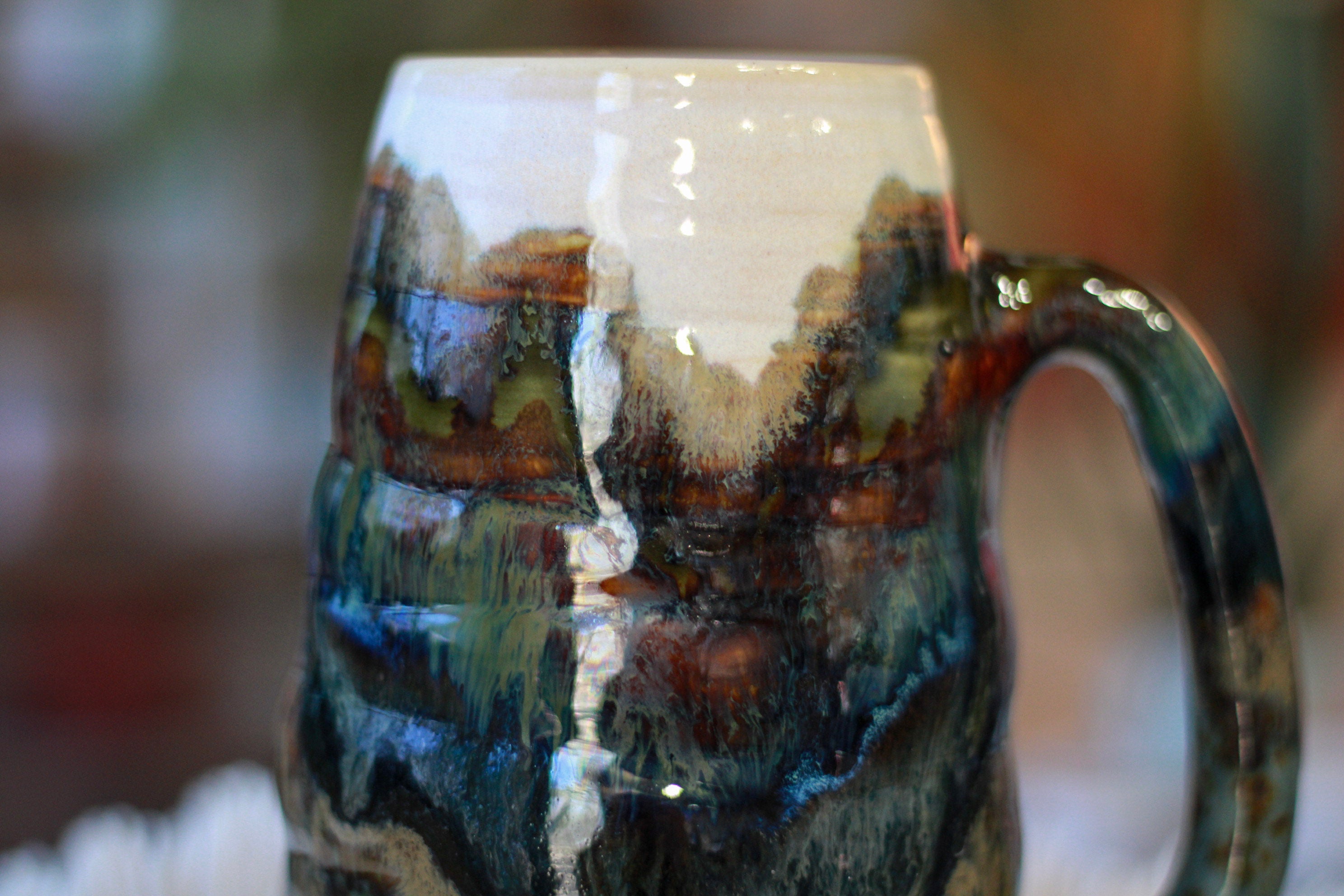 01-A Green Mountain Magic Textured Mug - TOP SHELF, 24 oz.
