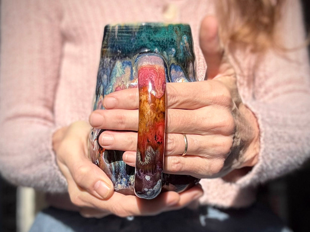 07-D Whimsy PROTOTYPE Textured Mug, 24 oz.