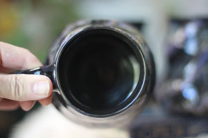 04-E Cosmic Amethyst Grotto Barely Flared Textured Mug, 18 oz. (This listing is for one mug)