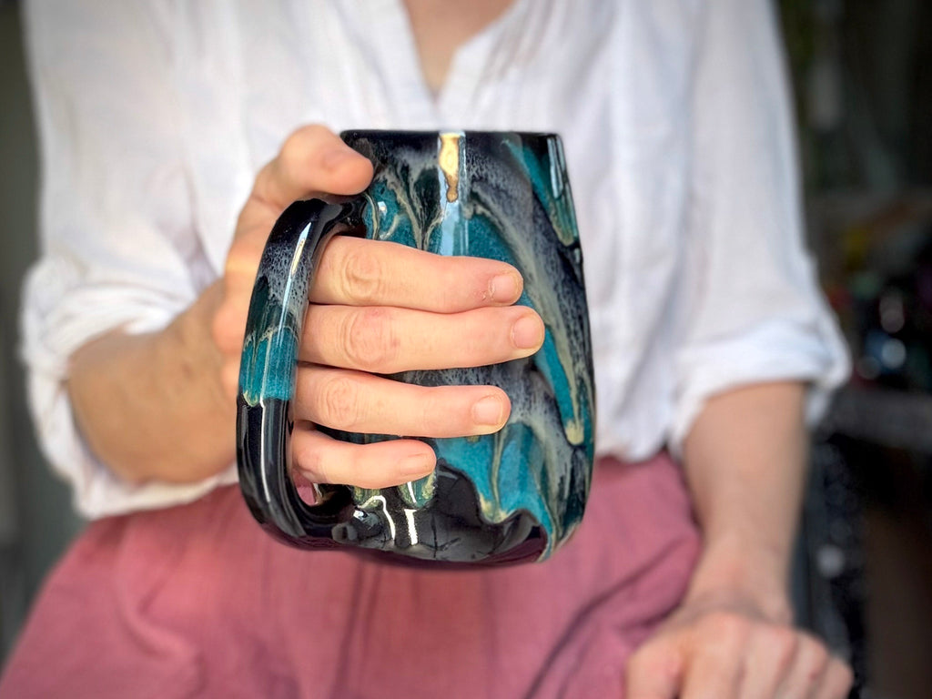 07-D Turquoise Grotto Mug, 26 oz.