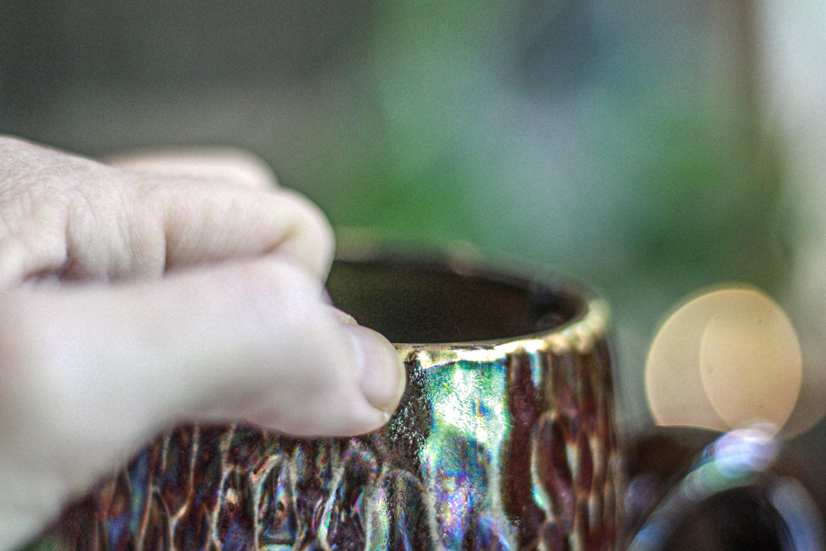 07-D PROTOTYPE Notched Textured Mug, 20 oz.