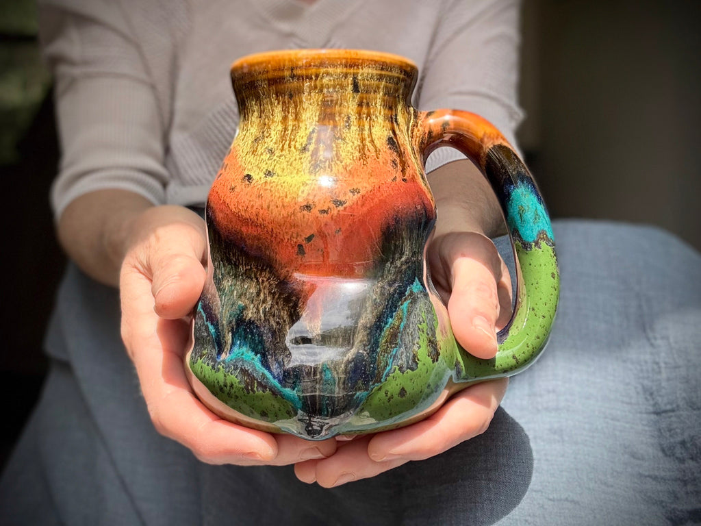 08-C Molten Cheetah Variation Cuddle Mug, 22 oz.
