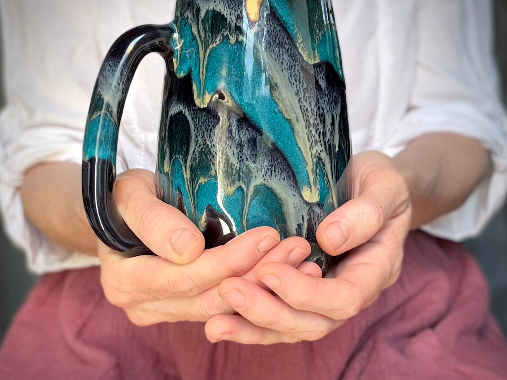 07-D Turquoise Grotto Mug, 26 oz.