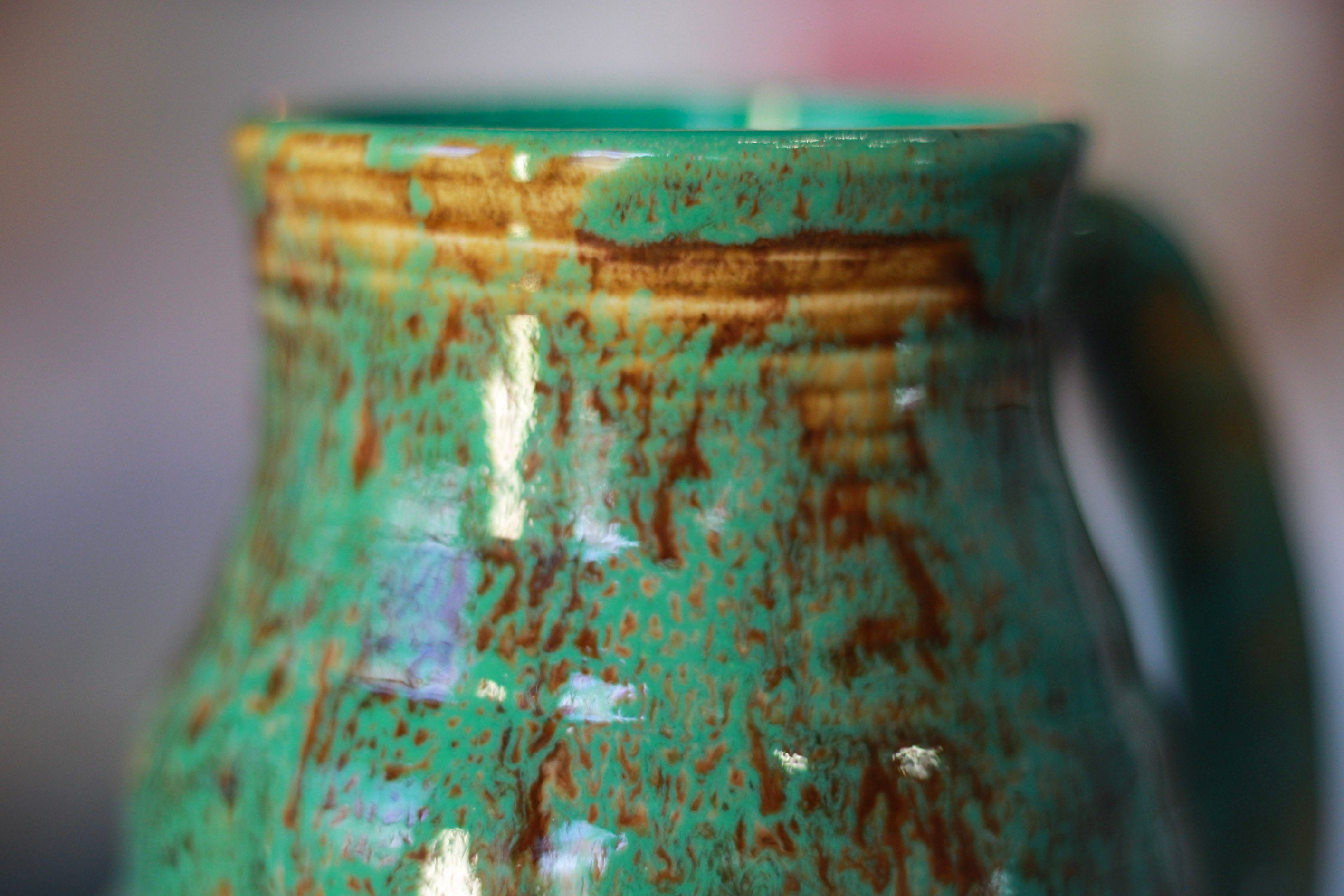 07-F Surprise EXPERIMENT Barely Flared Textured Mug, 21 oz.