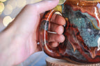 06-D Earthy Rainbow Grotto Textured Divot Mug, 16 oz.