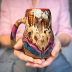 07-B Desert Oasis Curvy Mug, TOP SHELF - 26 oz.